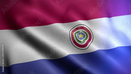 Bandera de Paraguay Diagonal