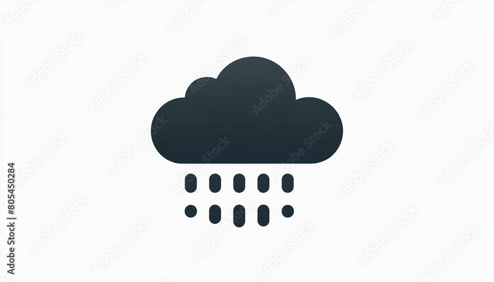 Simple dark cloud rain icon logo wallpaper background Simple dark cloud rain icon logo wallpaper background