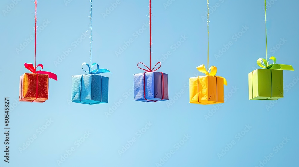Hanging Gift Box Ornaments: Minimalistic Style Hanging Gift Box Ornaments: Minimalistic Style