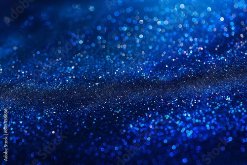 Cobalt blue grainy color gradient background glowing noise texture cover header poster design © LadiesWin