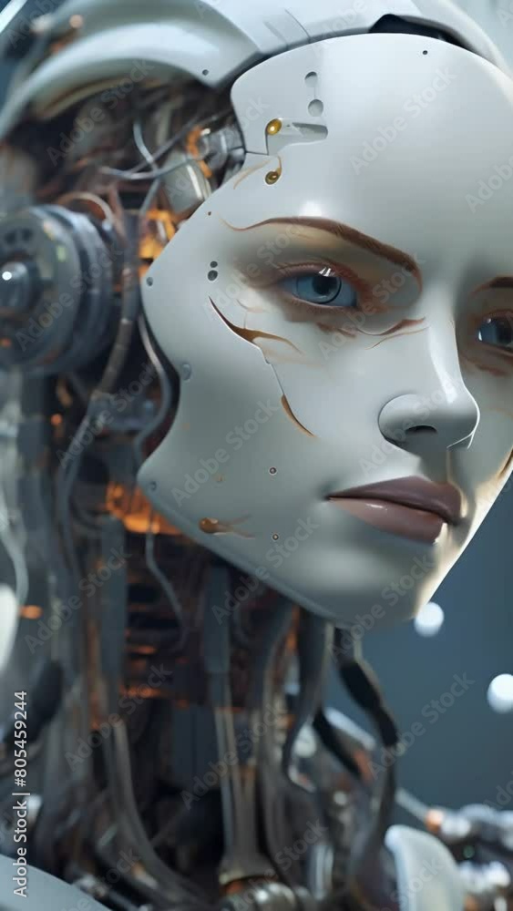 Portrait of a cyborg woman Portrait of a cyborg woman