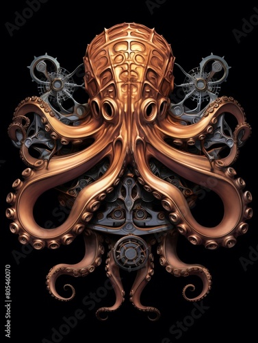 Steampunk Octopus in Motion