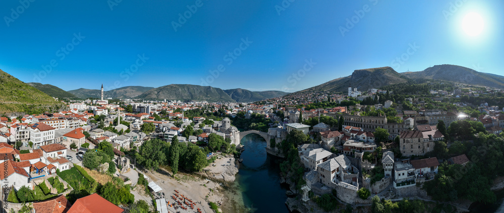 Naklejka premium Old Bridge - Mostar, Bosnia Herzegovina