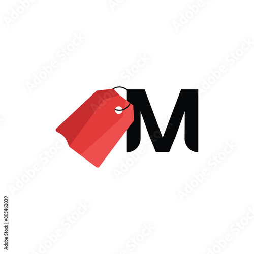 Shopping bag vector logo design