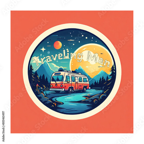 Traveking man rv travel vlog logo