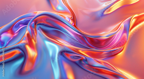 Abstract flowing pink wave pattern background