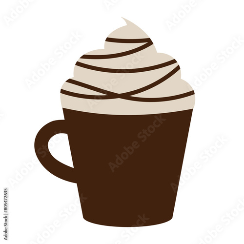 カプチーノのアイコン　シルエット