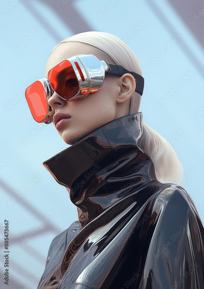 portrait of a person wearing sunglasses portrait of a person wearing sunglasses