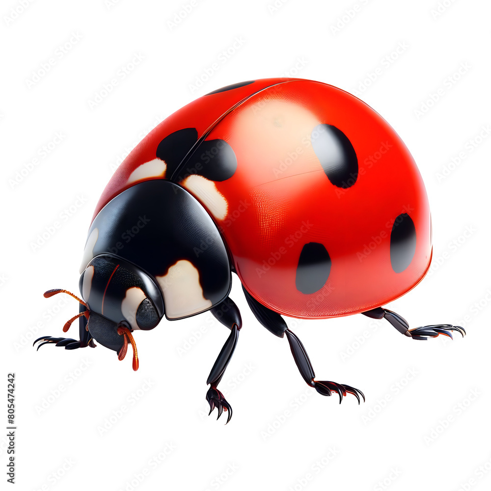 Obraz premium ladybug isolated on white transparent background