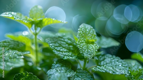 Lemon balm a mint family herb reduces anxiety and promotes relaxation. Concept Herbal Remedies, Health Benefits, Anxiety Relief, Natural Relaxation, Lemon Balm,ToShort photo