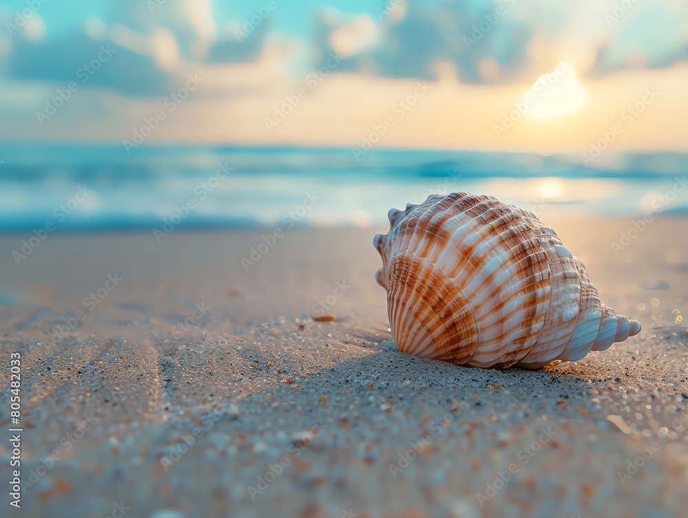 Infuse creativity into unexpected camera angles and minimalist designs in a close-up shot of a lone seashell on a sandy beach, capturing the essence of maritime adventures with a unique perspective Infuse creativity into unexpected camera angles and minimalist designs in a close-up shot of a lone seashell on a sandy beach, capturing the essence of maritime adventures with a unique perspective