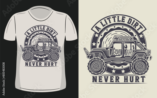 Offroad T-Shirt design. jeep, 4*4 