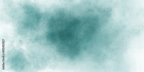 Abstract Mint Bluesky Water color background, Illustration. cloudy Minty sky background with clouds, cloudy light blue watercolor natural clouds and smoke. beautiful cloudy Mint turquoise background photo