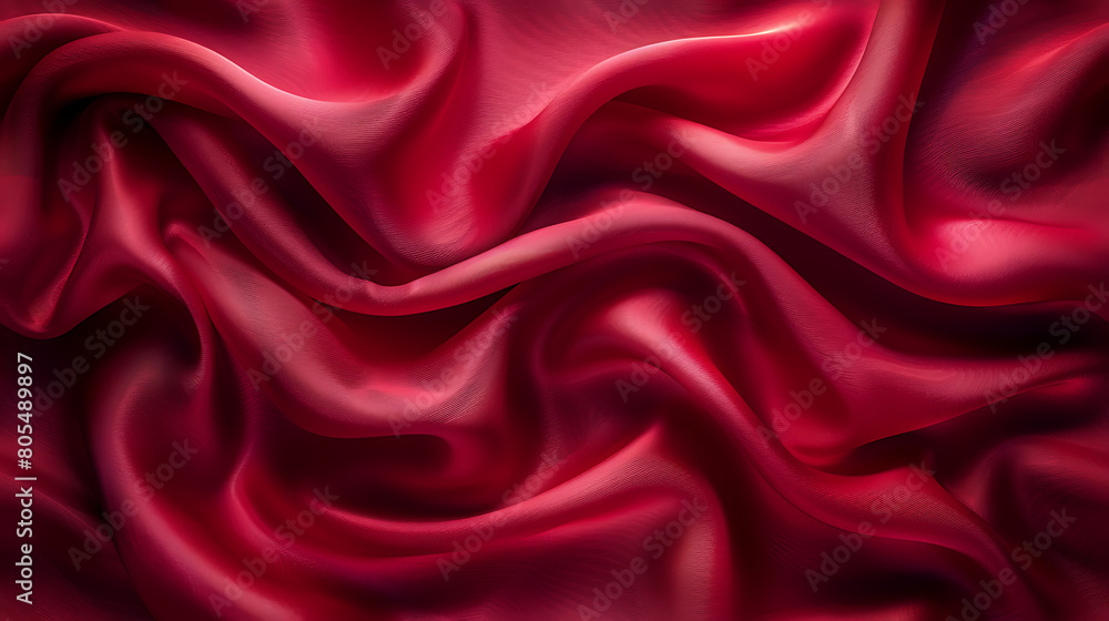 Red silk, satin fabric texture, background, wallparer 