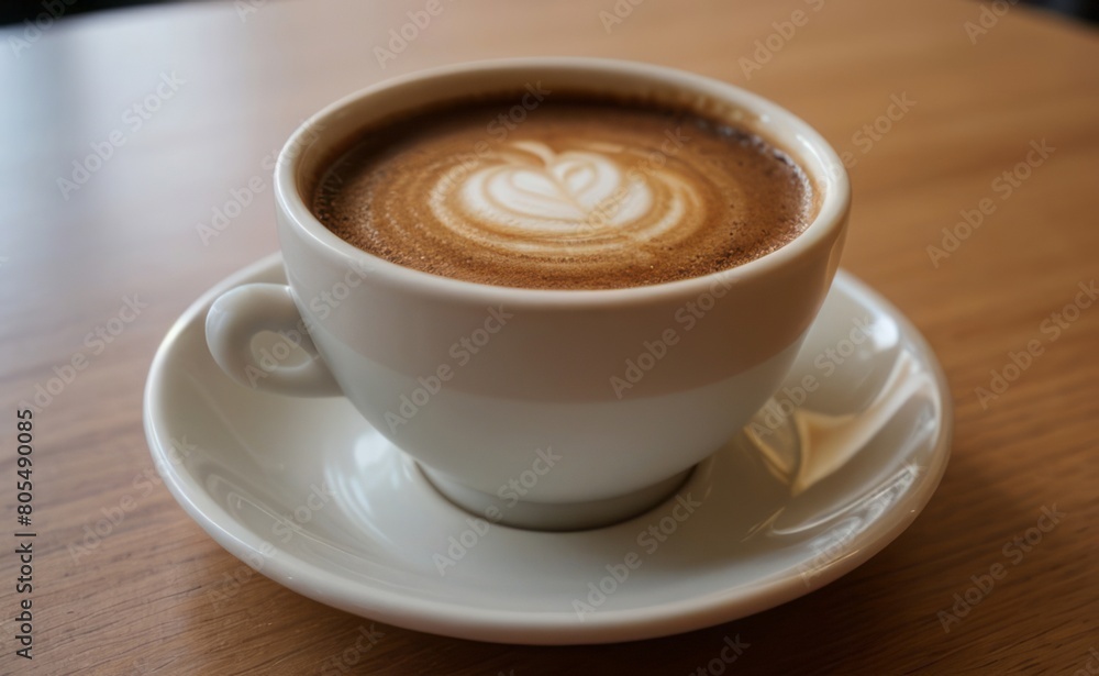 Obraz premium close up shot professional photograph of cup of coffee