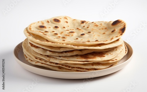White Backdrop with Chapati