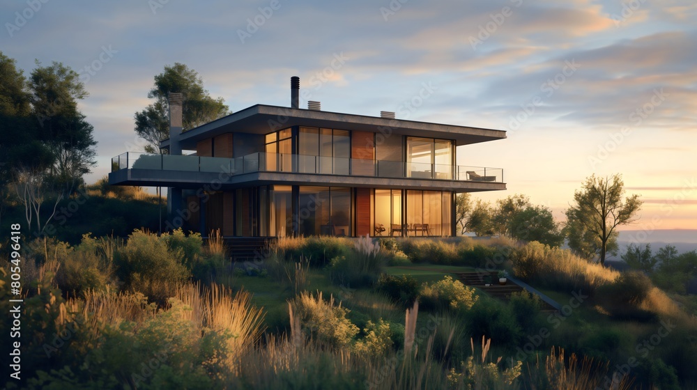 Beutiful house on hill Beutiful house on hill