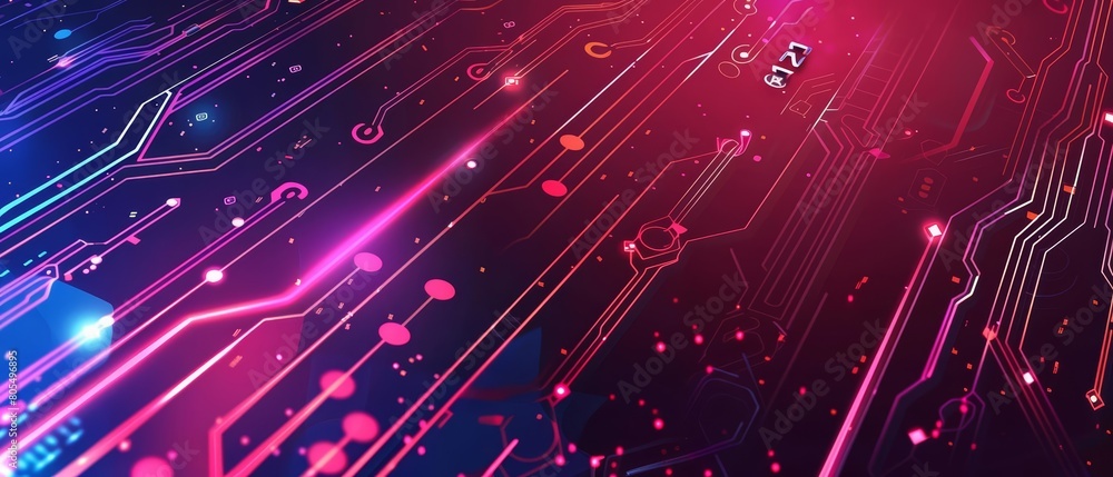 This Creative Banner of modern technology showcases a sleek, futuristic design, and element of main concept with solid color background and with large copy space for text This Creative Banner of modern technology showcases a sleek, futuristic design, and element of main concept with solid color background and with large copy space for text