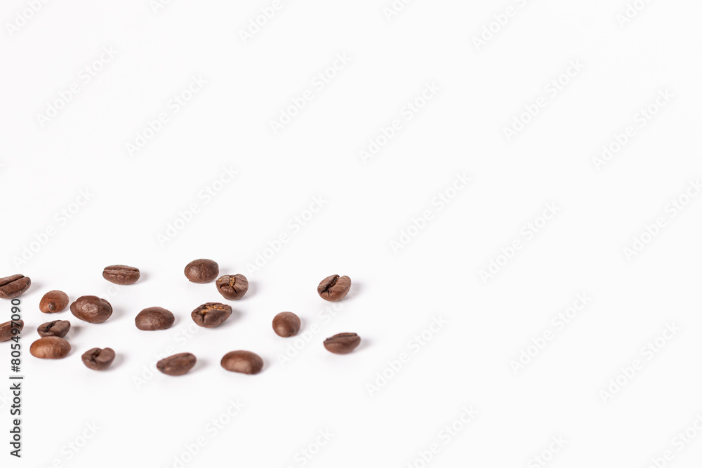 Coffee beans on white background Coffee beans on white background