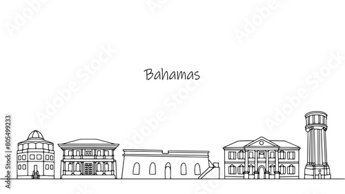 Cityscape of the Bahamas