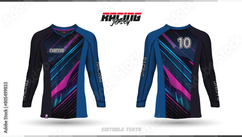 T-shirt sport jersey design template
