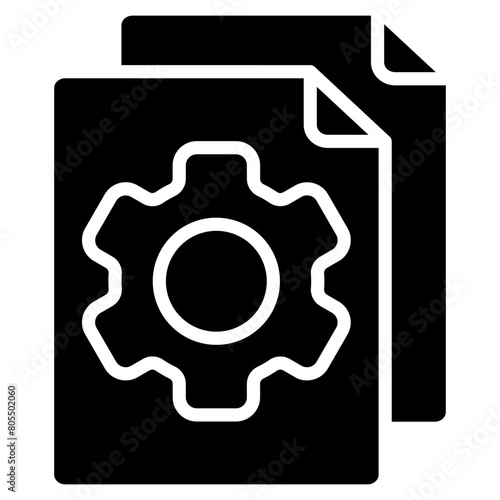 File Setting Icon Element For Design