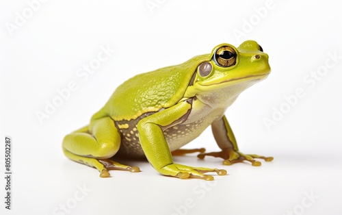Frog on a White Backdrop