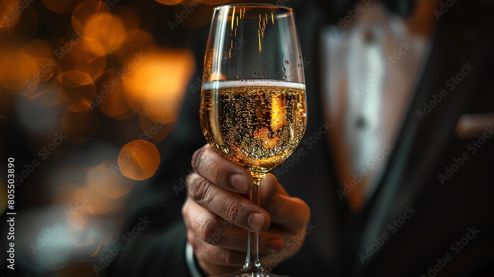 Toasting to achievements and excellence, the goblet of honor signifies leadership recognition and celebration of outstanding performance Toasting to achievements and excellence, the goblet of honor signifies leadership recognition and celebration of outstanding performance