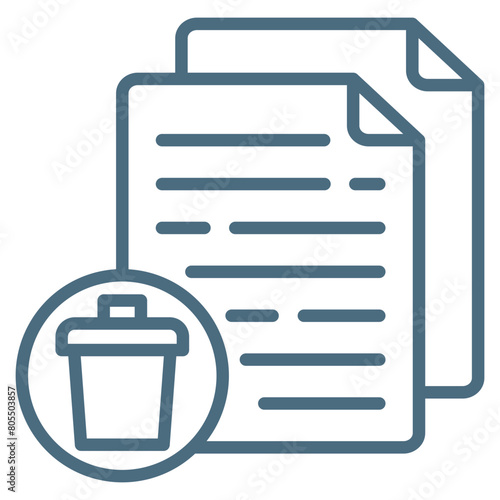 Delete File Icon Element For Design