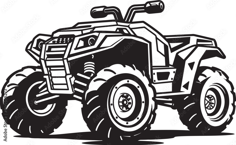 Unleash the ATV Thrills Vector Illustration Showcase
