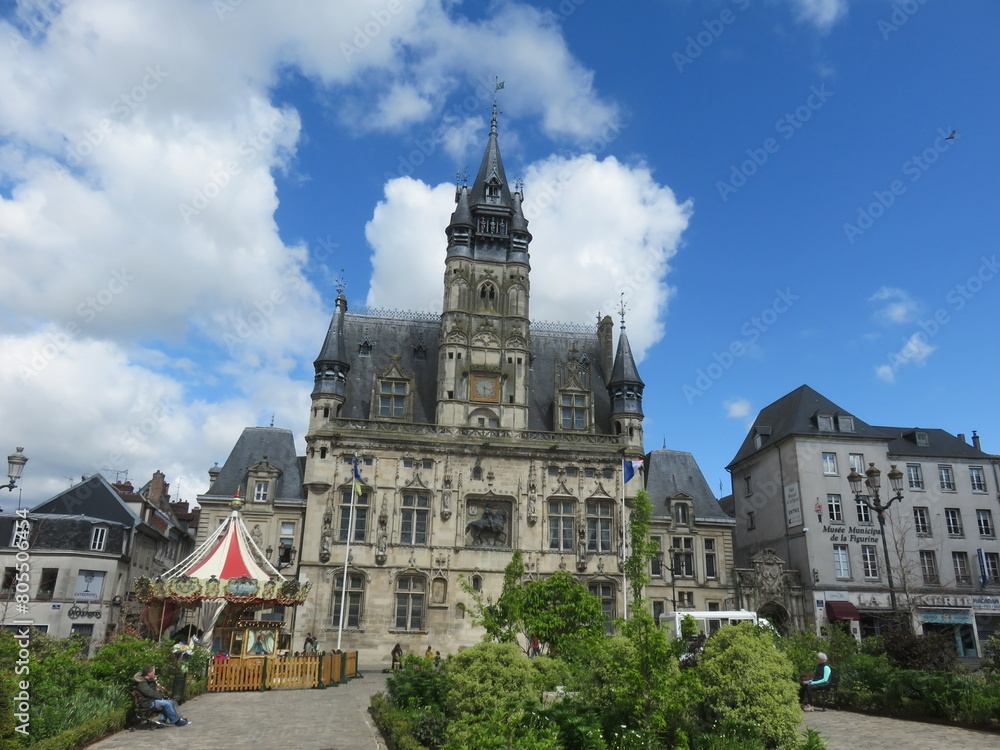 Obraz premium Hôtel de Ville de Compiègne, Compiègne, Oise, Hauts-de-France, France