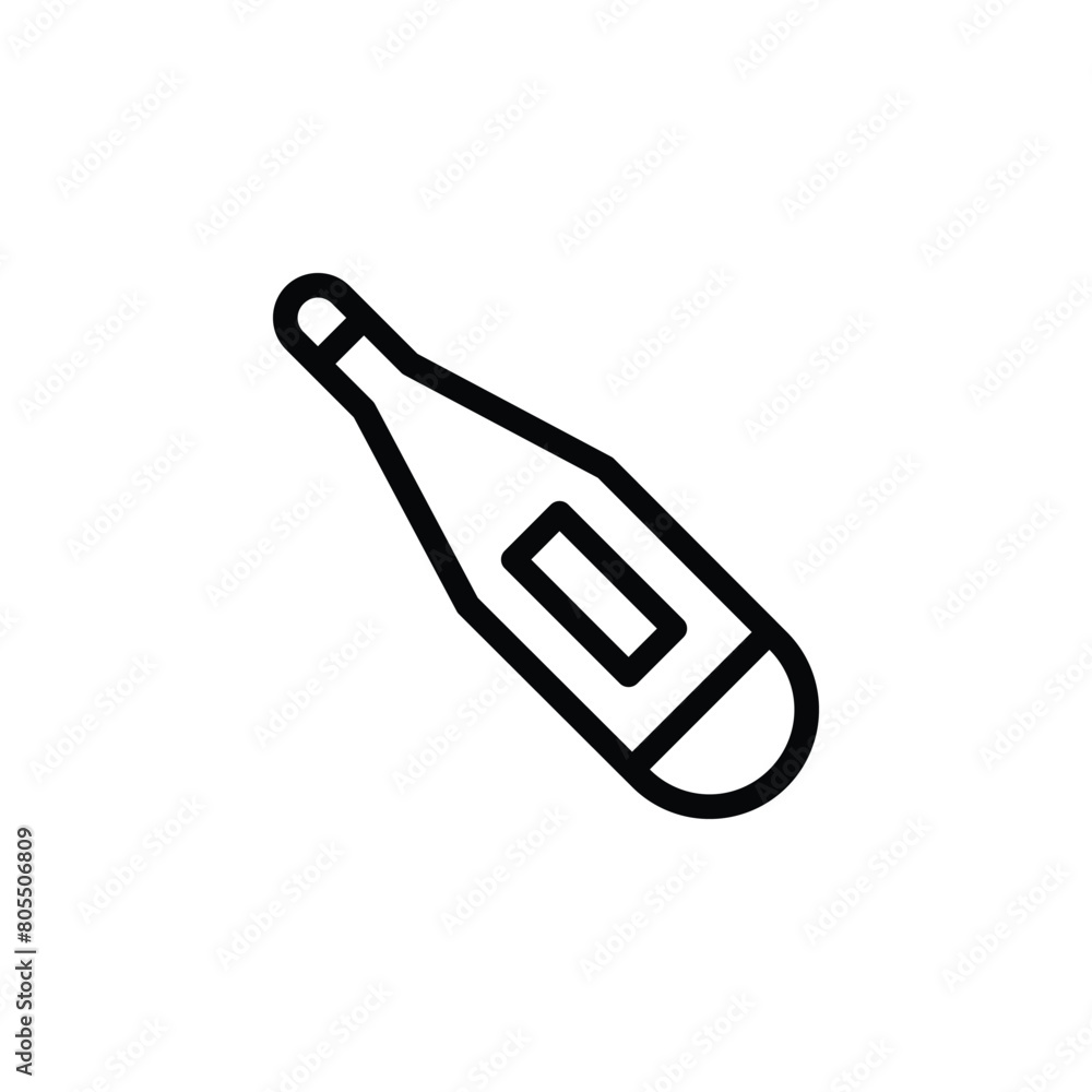 vector icon illustration of a thermometer tool, symbolizing temperature monitoring and healthcare practices vector icon illustration of a thermometer tool, symbolizing temperature monitoring and healthcare practices