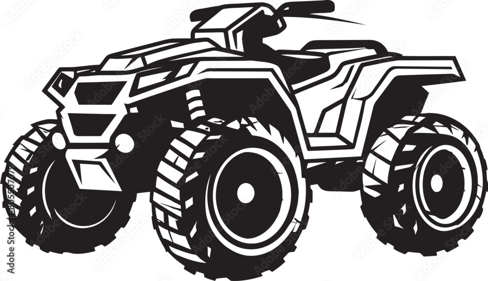 Unleash the ATV Thrills Vector Illustration Showcase