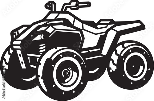 Off Road ATV Excitement Detailed Vector Graphics Set