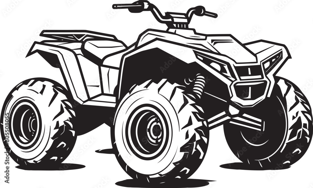 Discover ATV Adventure Vector Illustration Spectacle