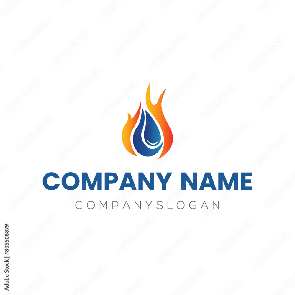 Gas logo design, vector logo design, illustration Gas logo design, vector logo design, illustration