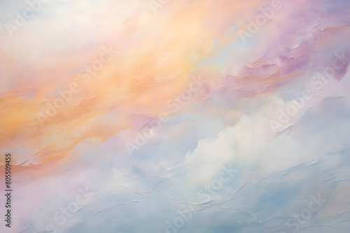 enchanting sky serenity, abstract landscape art, painting background, wallpaper photo