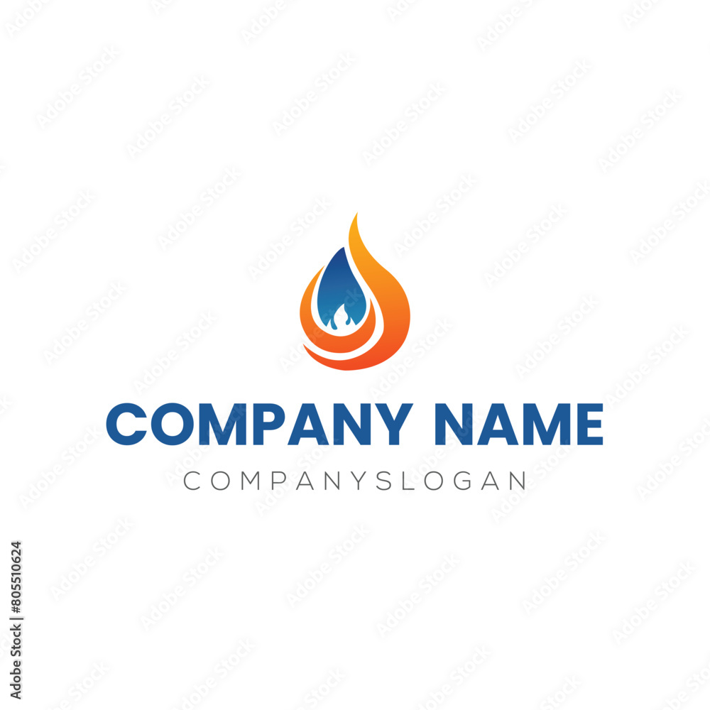 Gas logo design, vector logo design, illustration Gas logo design, vector logo design, illustration