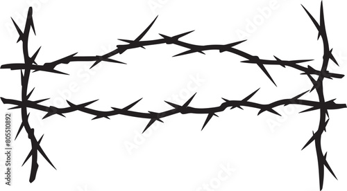 Surreal Barbed Wire Vector Graphics Dreamy Landscapes