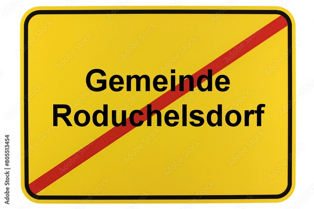 Illustration eines Ortsschildes der Gemeinde Roduchelsdorf in Mecklenburg-Vorpommern Illustration eines Ortsschildes der Gemeinde Roduchelsdorf in Mecklenburg-Vorpommern