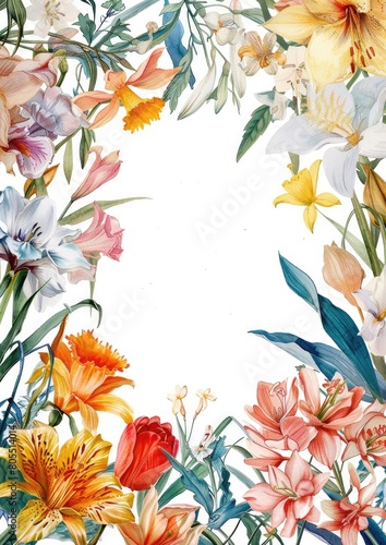Floral Watercolor Invitation Design 