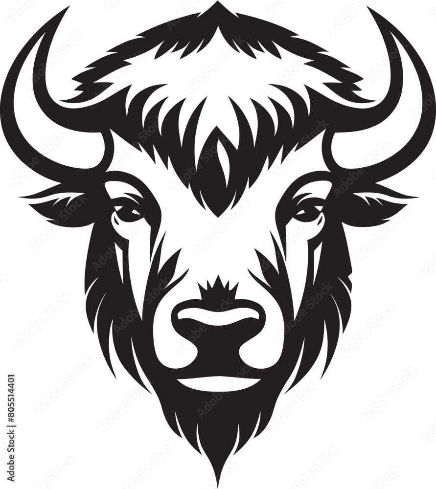 Bison Tribal Tattoo Design Infused with Symbolism and Cultural Significance