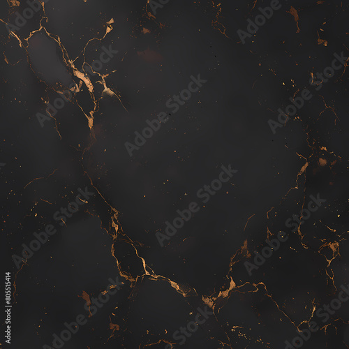 Elegant Black and Gold Marbled Pattern with Inky Depth Perfect for High-End Interiors