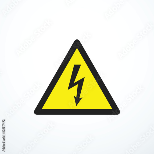Free Download High voltage warning sign. Vector illustration - GFXLoad