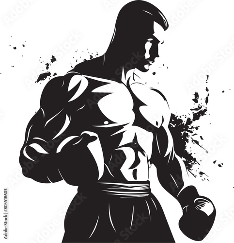 Fighting Phenom Vector Illustration of Phenomenal Boxer photo