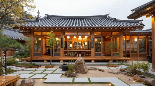 Traditional Korean Hanok house with modern interior © ขวัญฤทัย เฉลาชาญชัยย
