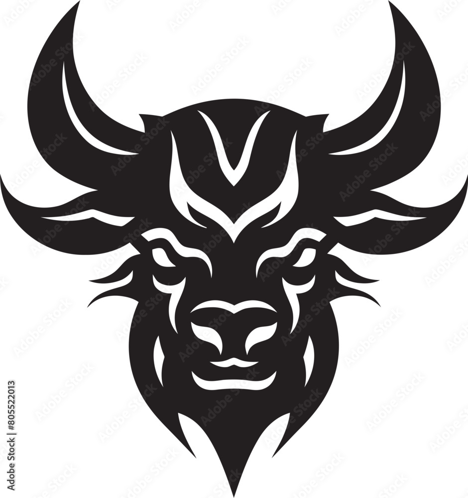 Bullish Aura Ethereal Bull Presence Illustrated in Vector