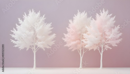 White Tree Background, Snowfall Sonata, Alabaster Arboreal Dreams © Jane