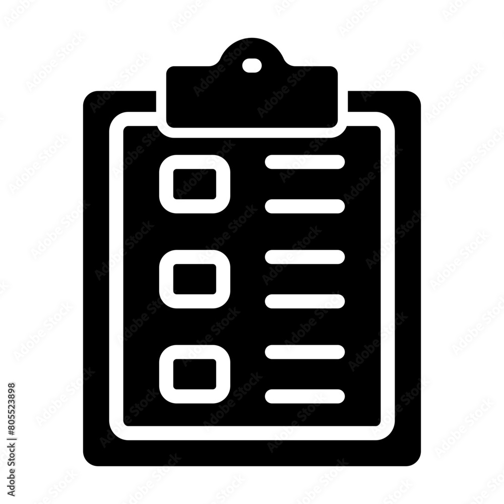 Exam paper Vector Glyph Icon Design Exam paper Vector Glyph Icon Design