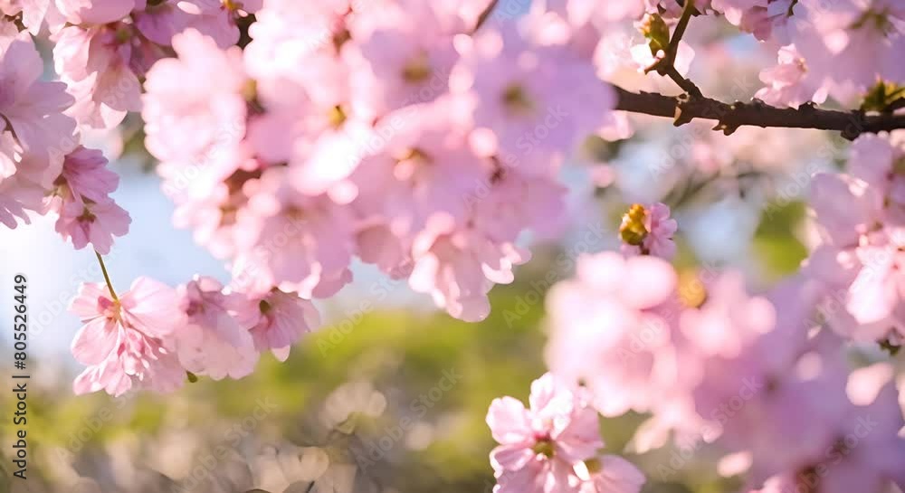 Cherry Blossoms in Full Bloom With Soft Focus Background Cherry Blossoms in Full Bloom With Soft Focus Background